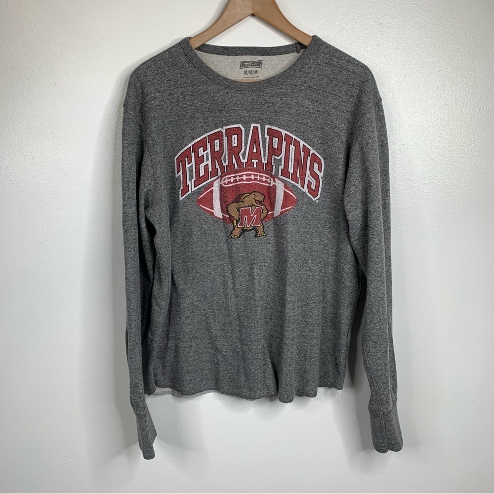 Tailgate Maryland Terrapins‎ Grey Gray Long Sleeve Thermal
Shirt Size Medium